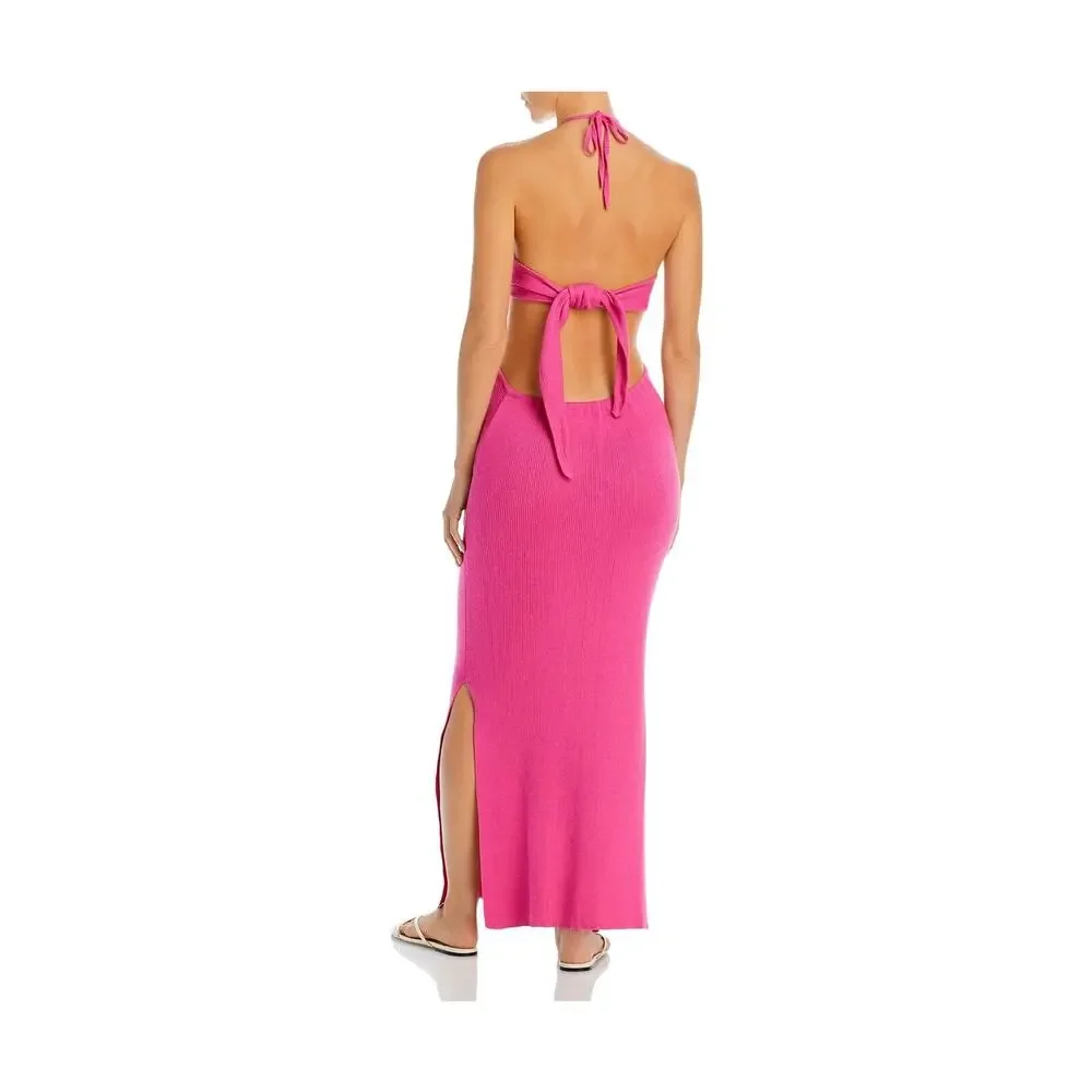 CAPITTANA Mika Halter Long Maxi Dress Size M/L - Picture 2 of 5